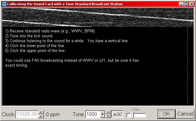 SSTV slant correction